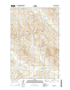 McCloud Montana Current topographic map, 1:24000 scale, 7.5 X 7.5 Minute, Year 2014
