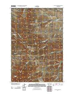 McClure Creek Montana Historical topographic map, 1:24000 scale, 7.5 X 7.5 Minute, Year 2011