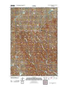 McClure Reservoir Montana Historical topographic map, 1:24000 scale, 7.5 X 7.5 Minute, Year 2011