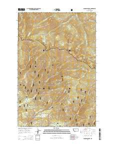McCormick Peak Montana Current topographic map, 1:24000 scale, 7.5 X 7.5 Minute, Year 2014