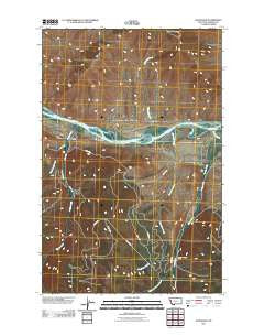 McDonald Montana Historical topographic map, 1:24000 scale, 7.5 X 7.5 Minute, Year 2011