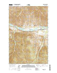 McDonald Montana Current topographic map, 1:24000 scale, 7.5 X 7.5 Minute, Year 2014