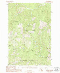 McGee Peak Montana Historical topographic map, 1:24000 scale, 7.5 X 7.5 Minute, Year 1988