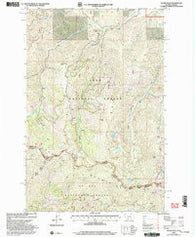 McGee Peak Montana Historical topographic map, 1:24000 scale, 7.5 X 7.5 Minute, Year 1999