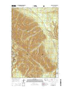 McGee Meadow Montana Current topographic map, 1:24000 scale, 7.5 X 7.5 Minute, Year 2014