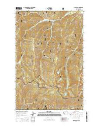 McGee Peak Montana Current topographic map, 1:24000 scale, 7.5 X 7.5 Minute, Year 2014