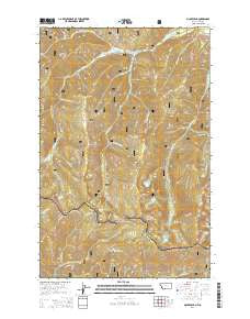 McGee Peak Montana Current topographic map, 1:24000 scale, 7.5 X 7.5 Minute, Year 2014