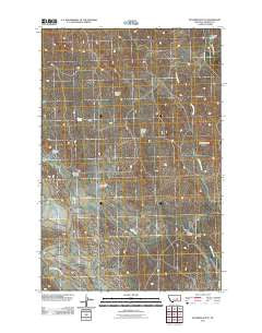 McGinnis Butte Montana Historical topographic map, 1:24000 scale, 7.5 X 7.5 Minute, Year 2011