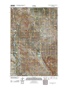McGinnis Butte SE Montana Historical topographic map, 1:24000 scale, 7.5 X 7.5 Minute, Year 2011