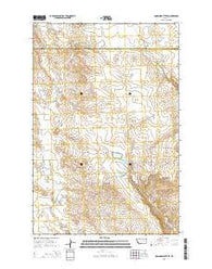 McGinnis Butte SE Montana Current topographic map, 1:24000 scale, 7.5 X 7.5 Minute, Year 2014