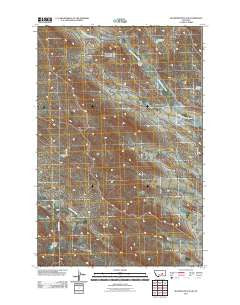 McGinnis Butte SW Montana Historical topographic map, 1:24000 scale, 7.5 X 7.5 Minute, Year 2011