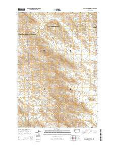 McGinnis Butte SW Montana Current topographic map, 1:24000 scale, 7.5 X 7.5 Minute, Year 2014
