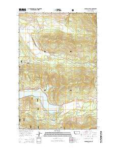McGregor Peak Montana Current topographic map, 1:24000 scale, 7.5 X 7.5 Minute, Year 2014