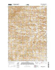 McKerlich Creek Montana Current topographic map, 1:24000 scale, 7.5 X 7.5 Minute, Year 2014