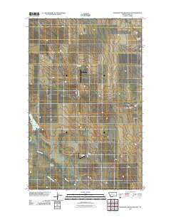 McKinnsey Reservoir East Montana Historical topographic map, 1:24000 scale, 7.5 X 7.5 Minute, Year 2011