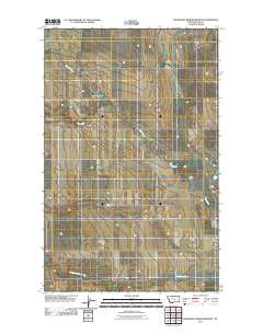 McKinnsey Reservoir West Montana Historical topographic map, 1:24000 scale, 7.5 X 7.5 Minute, Year 2011