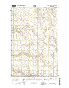 McKinnsey Reservoir West Montana Current topographic map, 1:24000 scale, 7.5 X 7.5 Minute, Year 2014