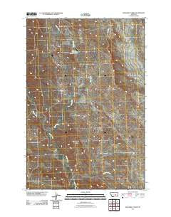 McKonkey Creek Montana Historical topographic map, 1:24000 scale, 7.5 X 7.5 Minute, Year 2011