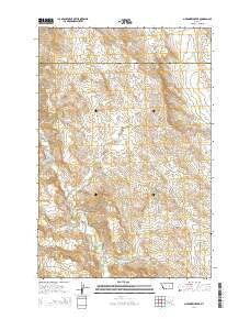 McKonkey Creek Montana Current topographic map, 1:24000 scale, 7.5 X 7.5 Minute, Year 2014