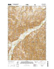 McLeod Montana Current topographic map, 1:24000 scale, 7.5 X 7.5 Minute, Year 2014