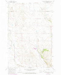Mc Ginnis Butte SE Montana Historical topographic map, 1:24000 scale, 7.5 X 7.5 Minute, Year 1965