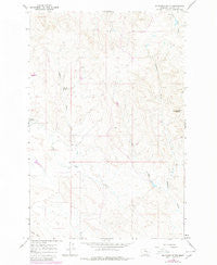 Mc Ginnis Butte Montana Historical topographic map, 1:24000 scale, 7.5 X 7.5 Minute, Year 1965