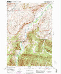 Mc Leod Basin Montana Historical topographic map, 1:24000 scale, 7.5 X 7.5 Minute, Year 1951