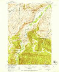 Mc Leod Basin Montana Historical topographic map, 1:24000 scale, 7.5 X 7.5 Minute, Year 1951