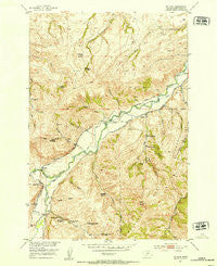 Mc Leod Montana Historical topographic map, 1:24000 scale, 7.5 X 7.5 Minute, Year 1951
