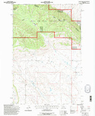 Mead Creek Montana Historical topographic map, 1:24000 scale, 7.5 X 7.5 Minute, Year 1995