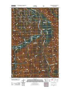 Meadow Creek Montana Historical topographic map, 1:24000 scale, 7.5 X 7.5 Minute, Year 2011