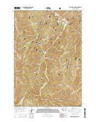 Medicine Hot Springs Montana Current topographic map, 1:24000 scale, 7.5 X 7.5 Minute, Year 2014