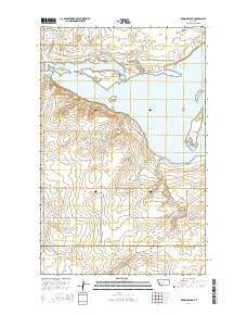 Medicine Lake Montana Current topographic map, 1:24000 scale, 7.5 X 7.5 Minute, Year 2014