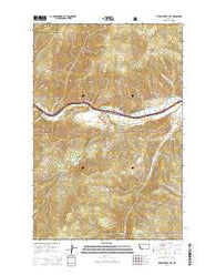 Medicine Tree Hill Montana Current topographic map, 1:24000 scale, 7.5 X 7.5 Minute, Year 2014