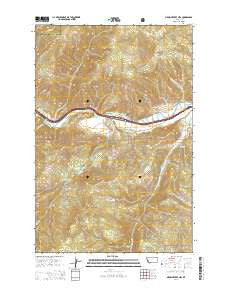 Medicine Tree Hill Montana Current topographic map, 1:24000 scale, 7.5 X 7.5 Minute, Year 2014