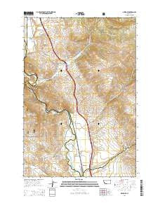 Melrose Montana Current topographic map, 1:24000 scale, 7.5 X 7.5 Minute, Year 2014