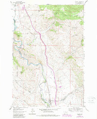 Melrose Montana Historical topographic map, 1:24000 scale, 7.5 X 7.5 Minute, Year 1961
