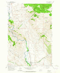 Melrose Montana Historical topographic map, 1:24000 scale, 7.5 X 7.5 Minute, Year 1961