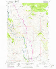 Melrose Montana Historical topographic map, 1:24000 scale, 7.5 X 7.5 Minute, Year 1961