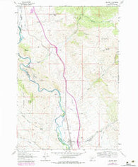 Melrose Montana Historical topographic map, 1:24000 scale, 7.5 X 7.5 Minute, Year 1961