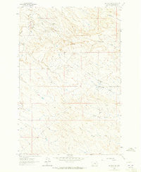 Melstone NW Montana Historical topographic map, 1:24000 scale, 7.5 X 7.5 Minute, Year 1962