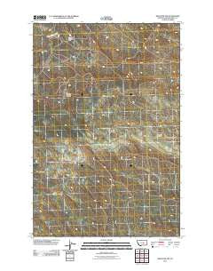 Melstone NW Montana Historical topographic map, 1:24000 scale, 7.5 X 7.5 Minute, Year 2011