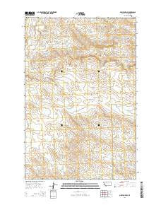 Melstone NW Montana Current topographic map, 1:24000 scale, 7.5 X 7.5 Minute, Year 2014