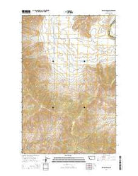 Melton Ranch Montana Current topographic map, 1:24000 scale, 7.5 X 7.5 Minute, Year 2014