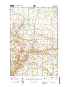 Melville Montana Current topographic map, 1:24000 scale, 7.5 X 7.5 Minute, Year 2014
