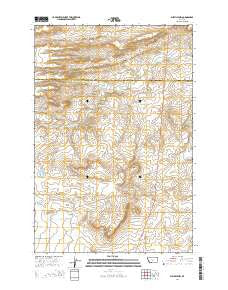 Melville NW Montana Current topographic map, 1:24000 scale, 7.5 X 7.5 Minute, Year 2014