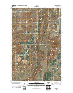 Merino Montana Historical topographic map, 1:24000 scale, 7.5 X 7.5 Minute, Year 2011