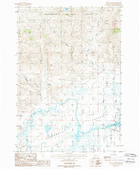 Metzel Creek Montana Historical topographic map, 1:24000 scale, 7.5 X 7.5 Minute, Year 1988
