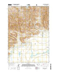 Metzel Creek Montana Current topographic map, 1:24000 scale, 7.5 X 7.5 Minute, Year 2014
