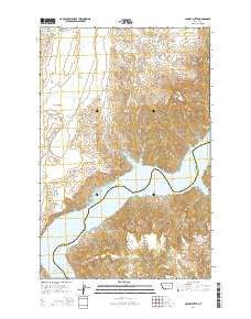 Mickey Butte Montana Current topographic map, 1:24000 scale, 7.5 X 7.5 Minute, Year 2014